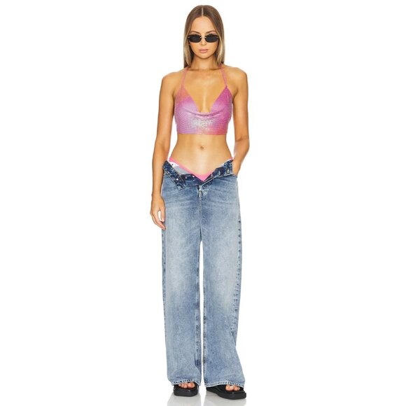 Lovers and Friends x Bridget Womens Cleo Top in Emberglow Multi Medium New Crop - Picture 9 of 13